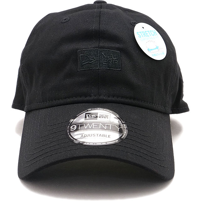ニューエラ キャップ NEW ERA CAP アウトドア ストレッチコットン ボックスロゴ 14774428 SS26 サイズ調整可能 ブラック 正規取扱店 | NEW ERA | 01