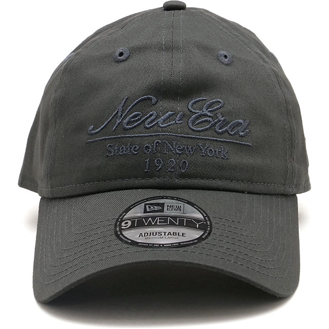 ニューエラ キャップ NEW ERA CAP スクリプトトーナル 14745119 SS26 9TWENTY CL SCRIPT TONAL 帽子 サイズ調整可能 カツラギコットン グレー 正規取扱店 | NEW ERA | 01