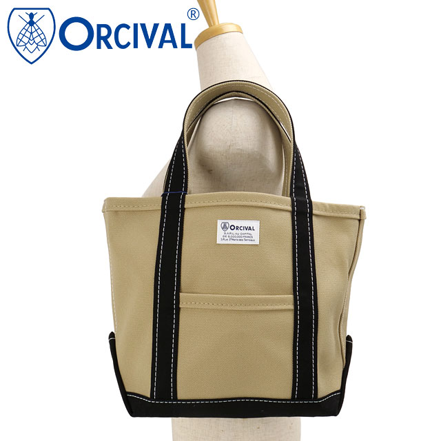 �I�[�V�o�� ORCIVAL �g�[�g�o�b�O �X���[�� OR-H0285-KWC TOTE BAG SMALL �� ���{�� �L�����o�X�g�[�g ���T�C�Y ���z LT.KHAKI BLACK ���K�戵�X
