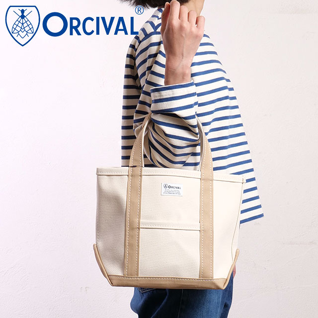 �I�[�V�o�� ORCIVAL �g�[�g�o�b�O �X���[�� OR-H0285-KWC TOTE BAG SMALL �� ���{�� �L�����o�X�g�[�g ���T�C�Y ���z �z���C�g�n ECRU MEDIUM-BEIGE ���K�戵�X