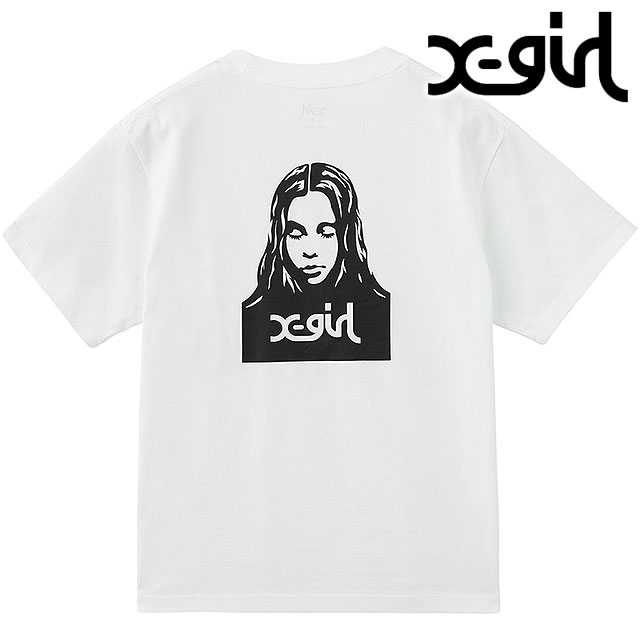 美品　X-girl FACE TWILL SHIRT X-girl（エックスガール）の「TWILL FACE EMBROIDERY S/S SHIRT