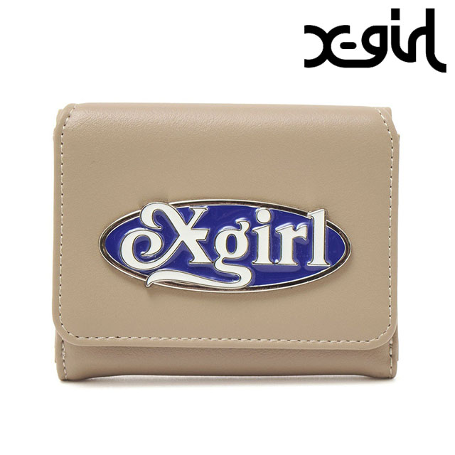 X-girl（エックスガール） レディース オーバルロゴクラスプ フェイク