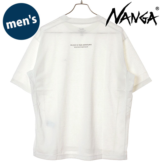 �i���K NANGA �����Y �h���C�~�b�N�X �s�{�b�g�X���[�uT�V���c N2610-1M145A SS26 DRY MIX PIVOT SLEEVE TEE �g�b�v�X ���� �A�E�g�h�A �� WHT  ���K�戵�X