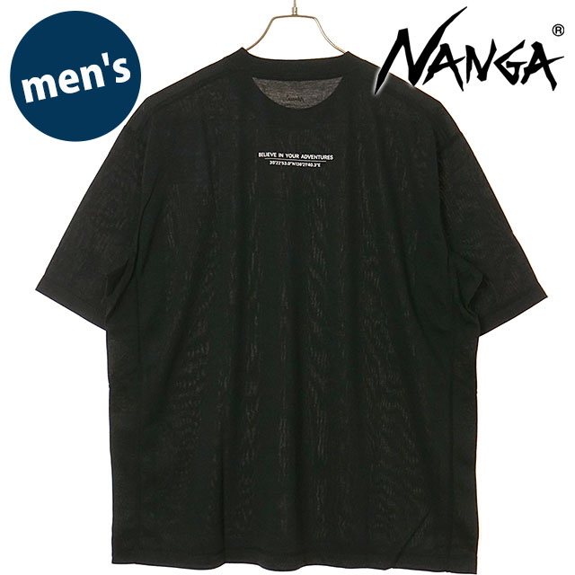 �i���K NANGA �����Y �h���C�~�b�N�X �s�{�b�g�X���[�uT�V���c N2610-1M145A SS26 DRY MIX PIVOT SLEEVE TEE �g�b�v�X ���� �A�E�g�h�A �� BLK  ���K�戵�X