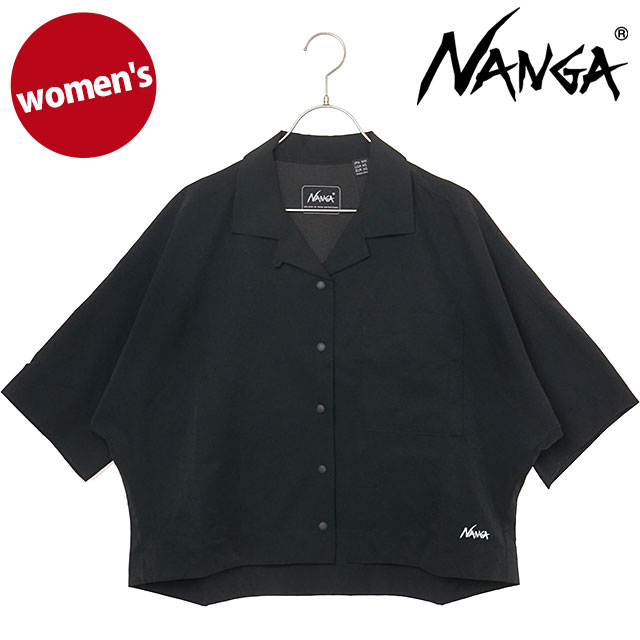�i���K NANGA ���f�B�[�X �h�b�g�G�A �R���t�B�[�V���[�g�X���[�u�V���c �E�B�����Y N2611-1J022B SS26 DotAir COMFY S S SHIRT W �� P.BLK  ���K�戵�X