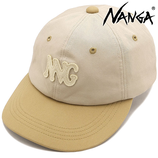 �i���K NANGA �R�b�g���c�C�� �o�C�J���[�L���b�v N2600-3A065A SS26 COTTON TWILL BI-COLOR CAP �X�q �t���[�T�C�Y �A�E�g�h�A ���x�[�W�� BEG ���K�戵�X