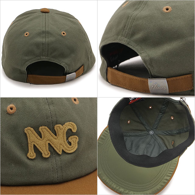 ナンガ NANGA コットンツイル バイカラーキャップ N2600-3A065A SS26 COTTON TWILL BI-COLOR CAP 帽子 フリーサイズ アウトドア グリーン GRN 正規取扱店 | NANGA | 02