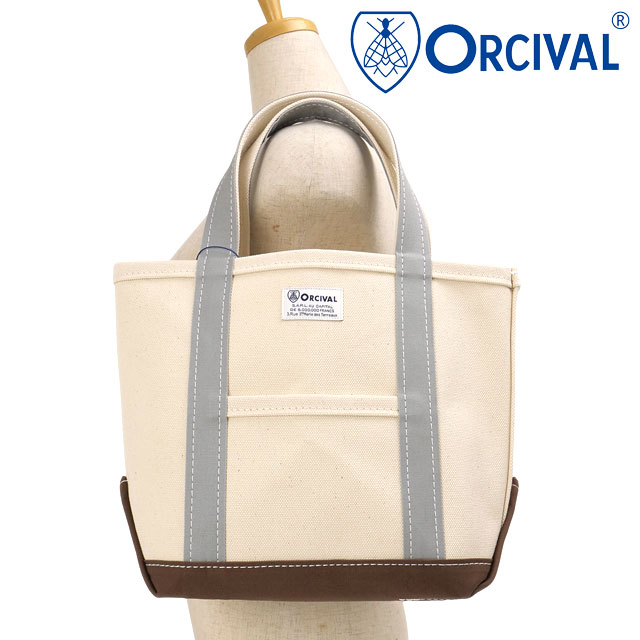 �I�[�V�o�� ORCIVAL �g�[�g�o�b�O �X���[�� OR-H0285-KWC SS26 TOTE BAG SMALL ���j�Z�b�N�X �� ���{�� �L�����o�X�g�[�g ���T�C�Y ���z �z���C�g�n ���K�戵�X