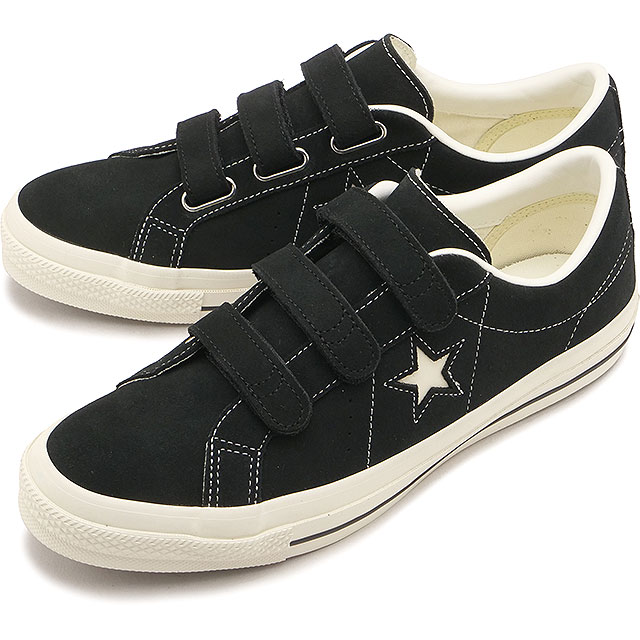 �R���o�[�X CONVERSE �X�j�[�J�[ �����X�^�[ �X�G�[�h V-3 33702990 SS26Q2 ONE STAR SUEDE V-3 �C �V���[�Y �x���N�� �� BLACK ���K�戵�X
