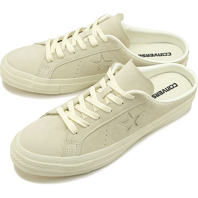 �R���o�[�X CONVERSE �X�j�[�J�[ �����X�^�[ �X�G�[�h �~���[�� 33702980 SS26Q2 ONE STAR SUEDE MULE �C �V���[�Y �X���b�|�� �� OFF-WHITE ���K�戵�X