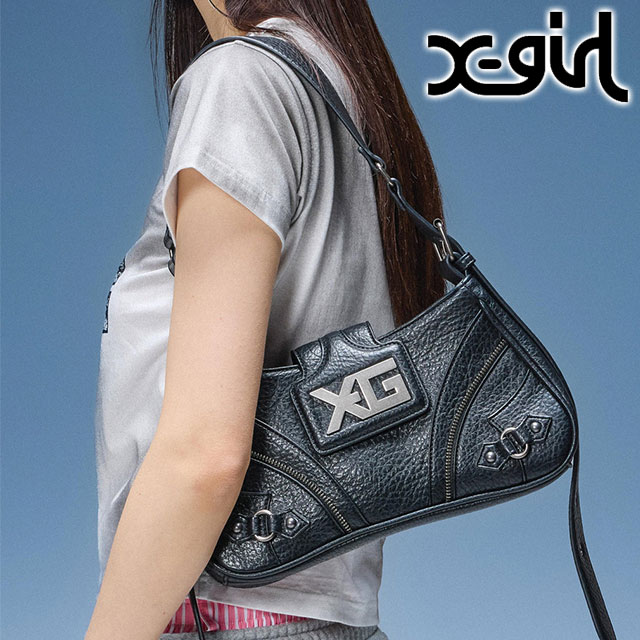 X-girl（エックスガール） ボックスロゴ ショルダーバッグ BOX LOGO