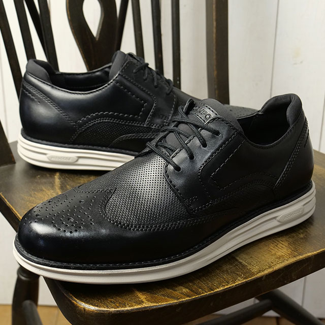 ロックポート ROCKPORT スニーカー メンズ コルティン ウィングチップ RMF-B25F01W COLTIN 革靴 カジュアルシューズ ワイドワイズ BLACK 正規取扱店 | ROCKPORT | 01