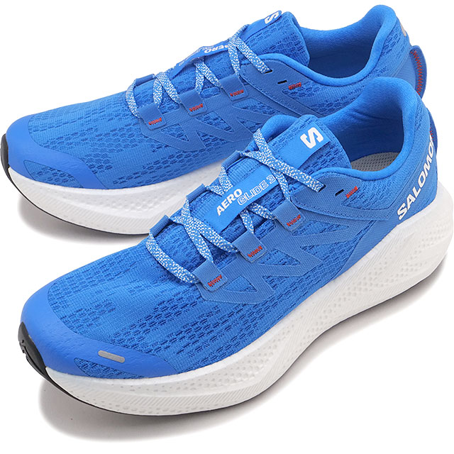 �T������ SALOMON �X�j�[�J�[ �����Y �G�A�� �O���C�h 3 L47810500 AERO GLIDE 3 �j���p �C �u���[ French-Blue White Cherry-Tomato ���K�戵�X