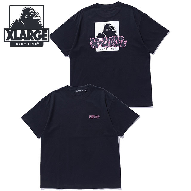 エクストララージ XLARGE メンズ グラフィティ OG ショートスリーブTシャツ 101262011046 SS26 GRAFFITI OG S S TEE トップス 半袖 黒 BLACK  正規取扱店 | XLARGE