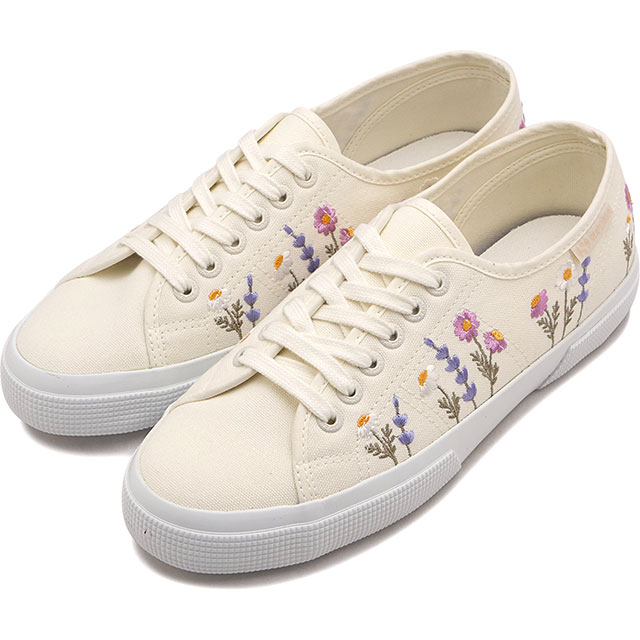 �X�y���K SUPERGA �X�j�[�J�[ ���f�B�[�X �t�����[ �G���{�X ���b�W�F�[�� 6S8161ZW-AA5 SS26 3750 FLW EMBO LEGGERA W-AVO-P-VIO AA5 ���K�戵�X