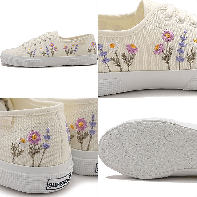 スペルガ SUPERGA スニーカー レディース フラワー エンボス レッジェーラ 6S8161ZW-AA5 SS26 3750 FLW EMBO LEGGERA W-AVO-P-VIO AA5 正規取扱店 | SUPERGA | 02