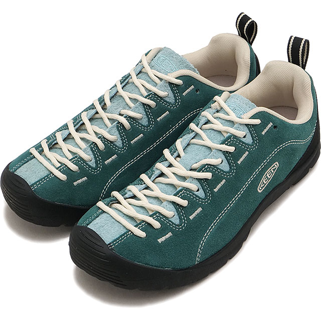 返品交換送料無料 キーン KEEN スニーカー レディース ジャスパー 1032944 W JASPER 靴 スエードシューズ グリーン系 MEDITERRANEA AQUIFER 正規取扱店 | KEEN
