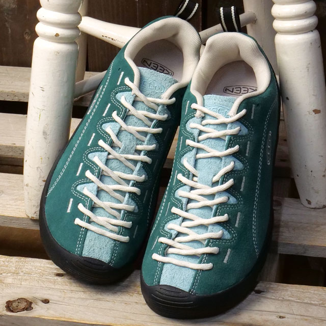 返品交換送料無料 キーン KEEN スニーカー レディース ジャスパー 1032944 W JASPER 靴 スエードシューズ グリーン系 MEDITERRANEA AQUIFER 正規取扱店 | KEEN | 01