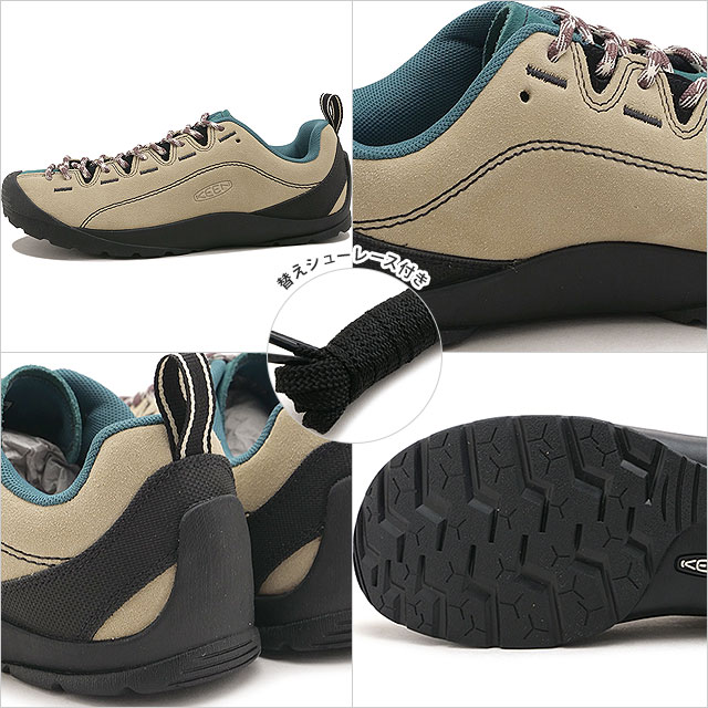 返品交換送料無料 キーン KEEN スニーカー レディース ジャスパー 1032951 W JASPER 靴 スエードシューズ ベージュ SAFARI MEDITERRANEA 正規取扱店 | KEEN | 02