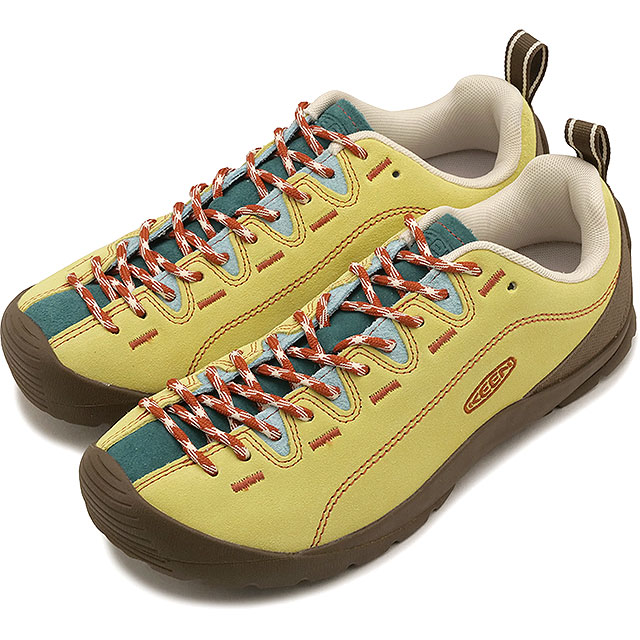 返品交換送料無料 キーン KEEN スニーカー レディース ジャスパー 1032942 W JASPER 靴 スエードシューズ イエロー LEMON-GRASS MEDITERRANEA 正規取扱店 | KEEN