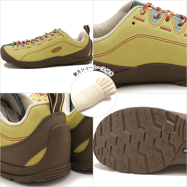 返品交換送料無料 キーン KEEN スニーカー レディース ジャスパー 1032942 W JASPER 靴 スエードシューズ イエロー LEMON-GRASS MEDITERRANEA 正規取扱店 | KEEN | 02
