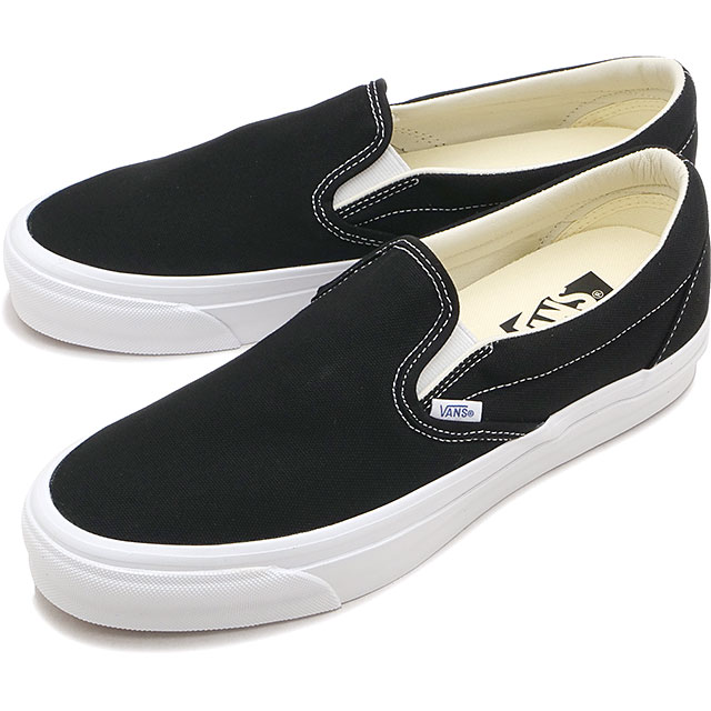 バンズ VANS スニーカー メンズ LX スリップオン リイシュー 98 VN000CSEBA2 LX Slip-On Reissue 98 靴 シューズ スリッポン 黒 BLACK WHITE 正規取扱店 | VANS
