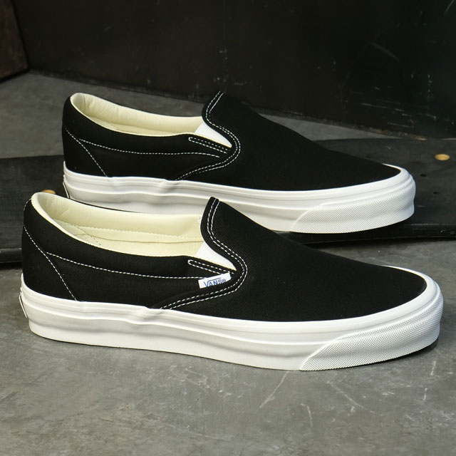 バンズ VANS スニーカー メンズ LX スリップオン リイシュー 98 VN000CSEBA2 LX Slip-On Reissue 98 靴 シューズ スリッポン 黒 BLACK WHITE 正規取扱店 | VANS | 01