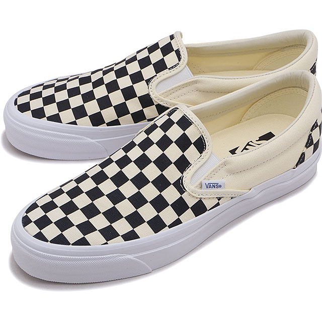 バンズ VANS スニーカー メンズ LX スリップオン リイシュー 98 VN000CSE2BO LX Slip-On Reissue 98 シューズ スリッポン CHECKERBOARD-BLACK 正規取扱店 | VANS