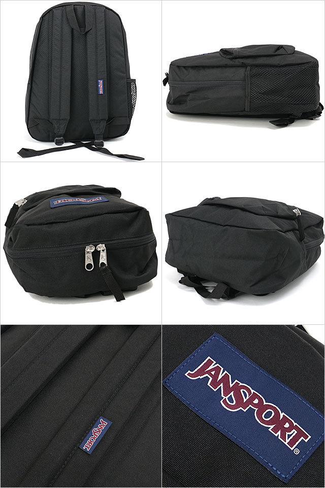 trans by JANSPORT ブラックバックパック JANSPORT ジャンスポーツ バックパック TRANSPORT PACK(ブラック