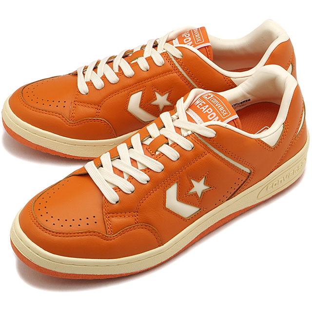 �R���o�[�X CONVERSE �X�j�[�J�[ �E�F�|�� CC AG ���[�J�b�g [33702870 FW26] WEAPON CC AG OX �C �V���[�Y �I�����W ORANGE OFF-WHITE ���K�戵�X