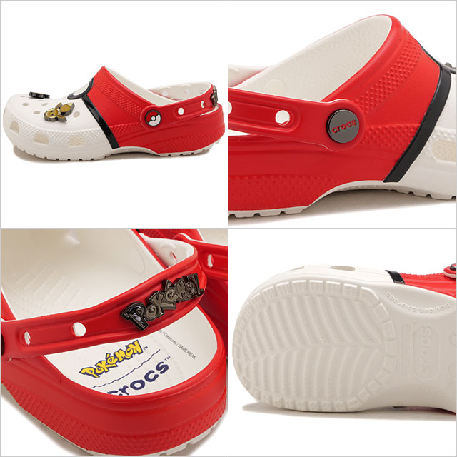 クロックス crocs サンダル キッズ ポケモン ポケボール クラシック クロッグ [213596-90H FW26] Pokemon Poke Ball Classic Clog コラボ マルチ 正規取扱店 | crocs | 02