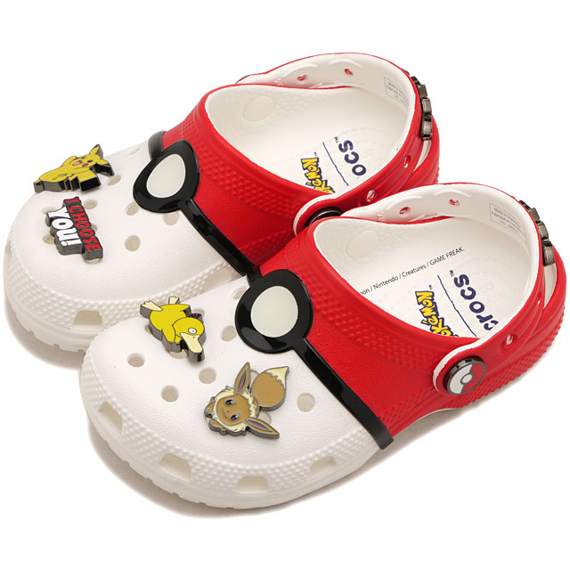 クロックス crocs サンダル キッズ ポケモン ポケボール クラシック クロッグ トドラー [213597-90H FW26] Pokemon Poke Ball Classic Clog T Multi 正規取扱店 | crocs