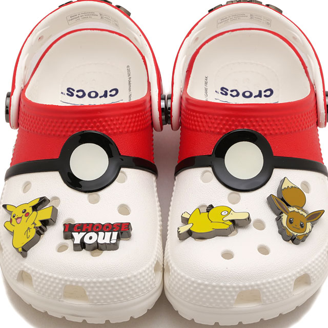 クロックス crocs サンダル キッズ ポケモン ポケボール クラシック クロッグ トドラー [213597-90H FW26] Pokemon Poke Ball Classic Clog T Multi 正規取扱店 | crocs | 03