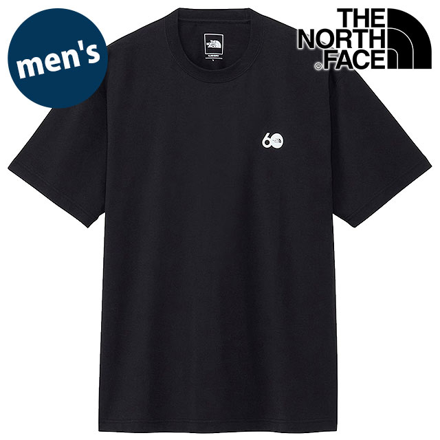 ザ ノース フェイス THE NORTH FACE メンズ NT82641-K S S 60th Simple Logo Tee ノースフェイス TNF 半袖Tシャツ 60周年記念 コットン ストリート 正規取扱店 | THE NORTH FACE