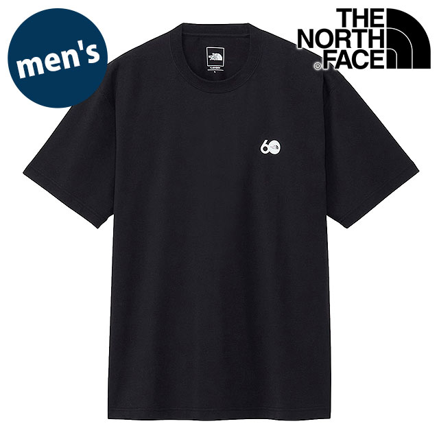 ザ ノース フェイス THE NORTH FACE メンズ NT82641-K S S 60th Simple Logo Tee ノースフェイス TNF 半袖Tシャツ 60周年記念 コットン ストリート 正規取扱店 | THE NORTH FACE | 01