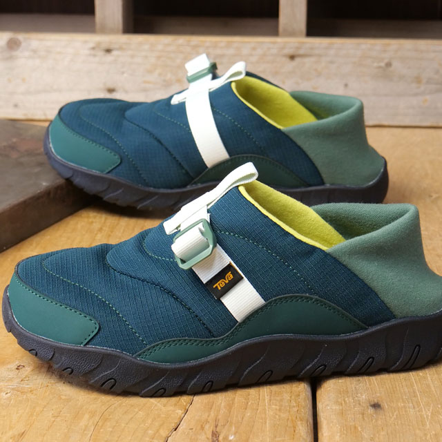 テバ Teva スニーカー レディース リエンバー 1173975-JBG W REEMBER CAMP ウィメンズ 靴 スリッポン クロッグ 防寒 秋冬 グリーン JUNE-BUG MYRTLE 正規取扱店 | Teva | 01