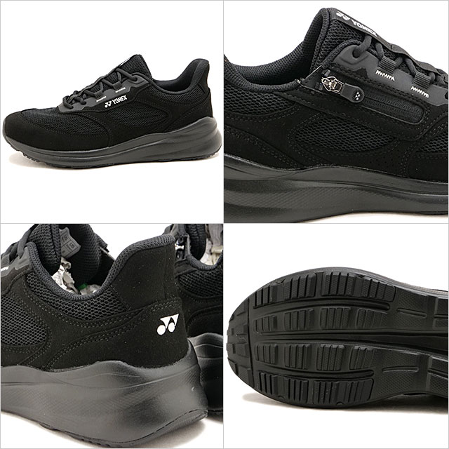 ヨネックス YONEX スニーカー レディース ワイワイ エイトリウム [SHWAT1-007 FW26] 内側ファスナー付き 黒 ブラック 正規取扱店 | YONEX | 02