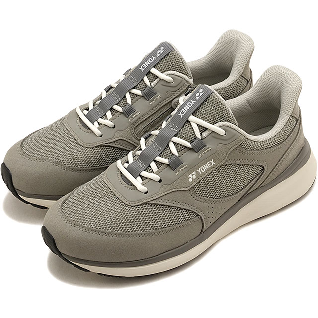 ヨネックス YONEX スニーカー レディース ワイワイ エイトリウム [SHWAT1-010 FW26] 内側ファスナー付き グレー 正規取扱店 | YONEX