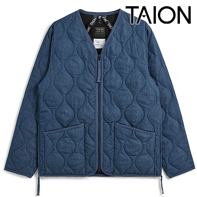 �^�C�I�� TAION �~���^���[ �_�u���W�b�vV�l�b�N�_�E���W���P�b�g TAION-101ZML-1 MILITARY W-ZIP V NECK DOWN JKT �����Y ���f�B�[�X �A�E�^�[ ���K�戵�X