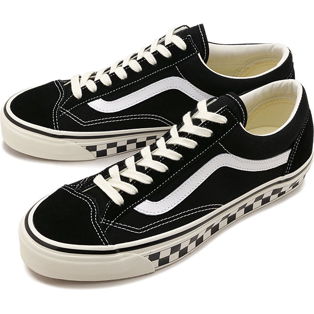 バンズ VANS スニーカー メンズ LX オールドスクール 36 VN000E8VBPO LX Old Skool 36 靴 スケート 黒 CHCKRBRD-SIDEWALL-BLACK MARSHMALLOW 正規取扱店 | VANS