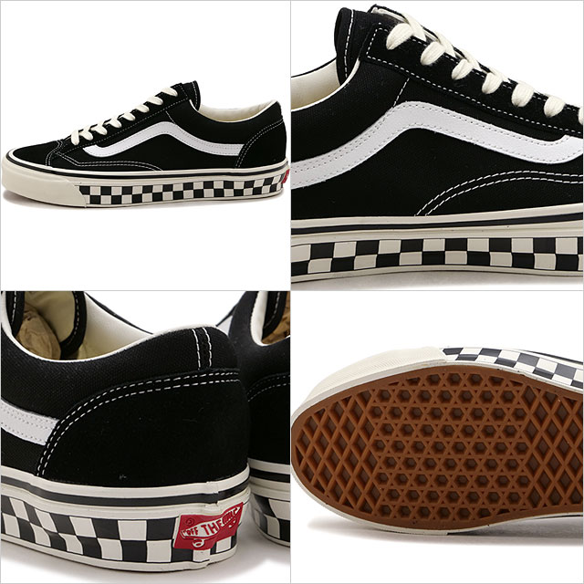 バンズ VANS スニーカー メンズ LX オールドスクール 36 VN000E8VBPO LX Old Skool 36 靴 スケート 黒 CHCKRBRD-SIDEWALL-BLACK MARSHMALLOW 正規取扱店 | VANS | 02