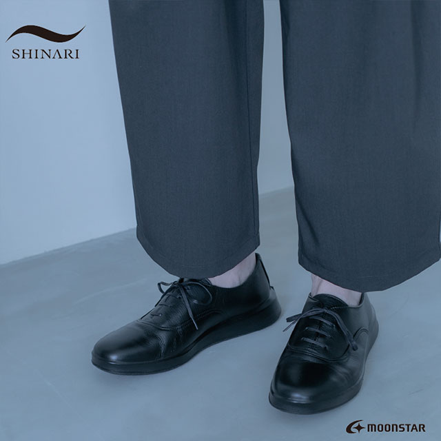 ムーンスター シナリ MOONSTAR SHINARI スニーカー メンズ 羽 42500176 SS26 SR014 HA 靴 日本製 レザー 2Eワイズ 黒 ブラック 正規取扱店 | MoonStar | 05
