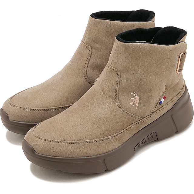 ルコック スポルティフ le coq sportif レディース LCS ロワール ブーツ SI [LU6FBT79LZ FW26Q4] 防水 軽量 ワイド設計 BGPK ベージュ ピンク 正規取扱店 | le coq sportif