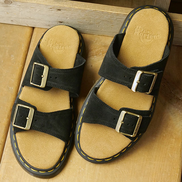 ドクターマーチン Dr.Martens レディース ジョセフ 41082001 JOSEF ウィメンズ 革靴 スライドサンダル ダブルストラップ ドクマ BLACK 正規取扱店 | Dr.Martens | 01