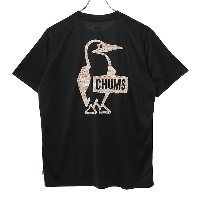 チャムス CHUMS メンズ シナワバ ブービーロゴTシャツ CH01-2930 Sinawava Booby Logo T-Shirt ユニセックス 半袖 ドライ 速乾 ネイティブ柄 正規取扱店 | CHUMS | 02