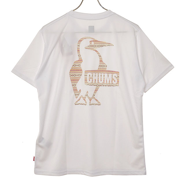 チャムス CHUMS メンズ シナワバ ブービーロゴTシャツ CH01-2930 Sinawava Booby Logo T-Shirt ユニセックス 半袖 ドライ 速乾 ネイティブ柄 正規取扱店 | CHUMS | 01