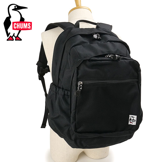 チャムス CHUMS リサイクルアウトリンクデイパック [CH60-4183 FW26] 34L Recycle Outlink Day Pack 鞄 リュック 通勤通学 アウトドア 黒 正規取扱店 | CHUMS