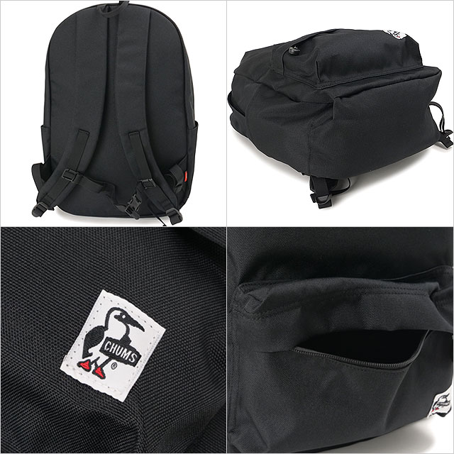 チャムス CHUMS リサイクルハリケーンデイパック [CH60-4182 FW26] 27L Recycle Hurricane Day Pack 鞄 リュック 通勤通学 アウトドア 黒 正規取扱店 | CHUMS | 02
