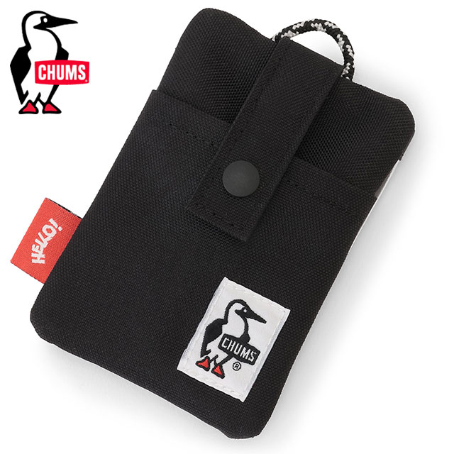 チャムス CHUMS リサイクルパスケース CH60-4181 Recycle Pass Case メンズ レディース 小物 定期入れ カード入れ キーリング付き 黒 Black 正規取扱店 | CHUMS