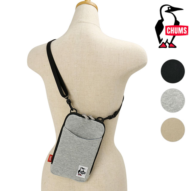 チャムス CHUMS スマートフォンショルダーバッグスウェット CH60-4202 Smart Phone Shoulder Bag Sweat メンズ レディース 鞄 スマホポーチ 小物入れ 正規取扱店 | CHUMS